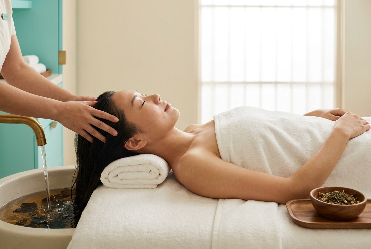 Authentic Chinese head spa treatment